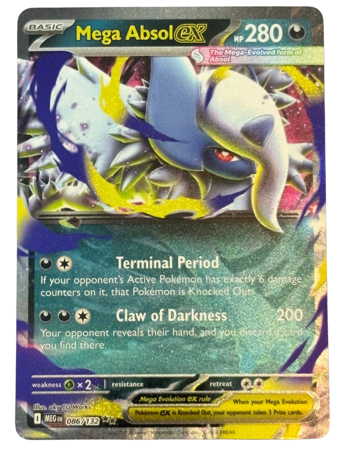 Mega Absol ex 086/132 MEG (2025) [Near Mint]