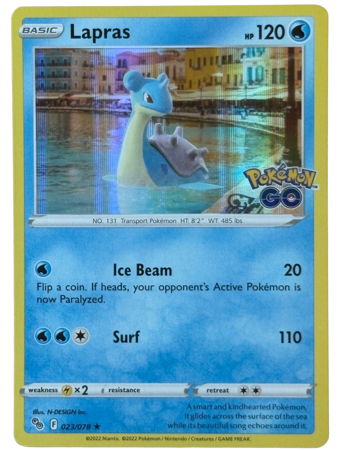 Lapras 023/078 Pokémon GO (2022) [Near Mint]