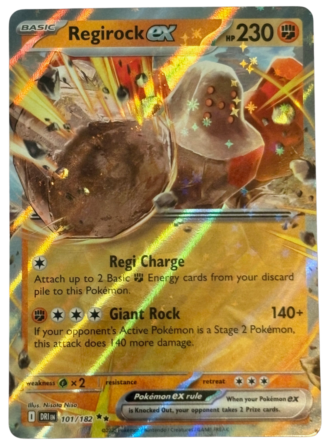 Regirock ex 101/182 Destined Rivals (2025) [Near Mint]
