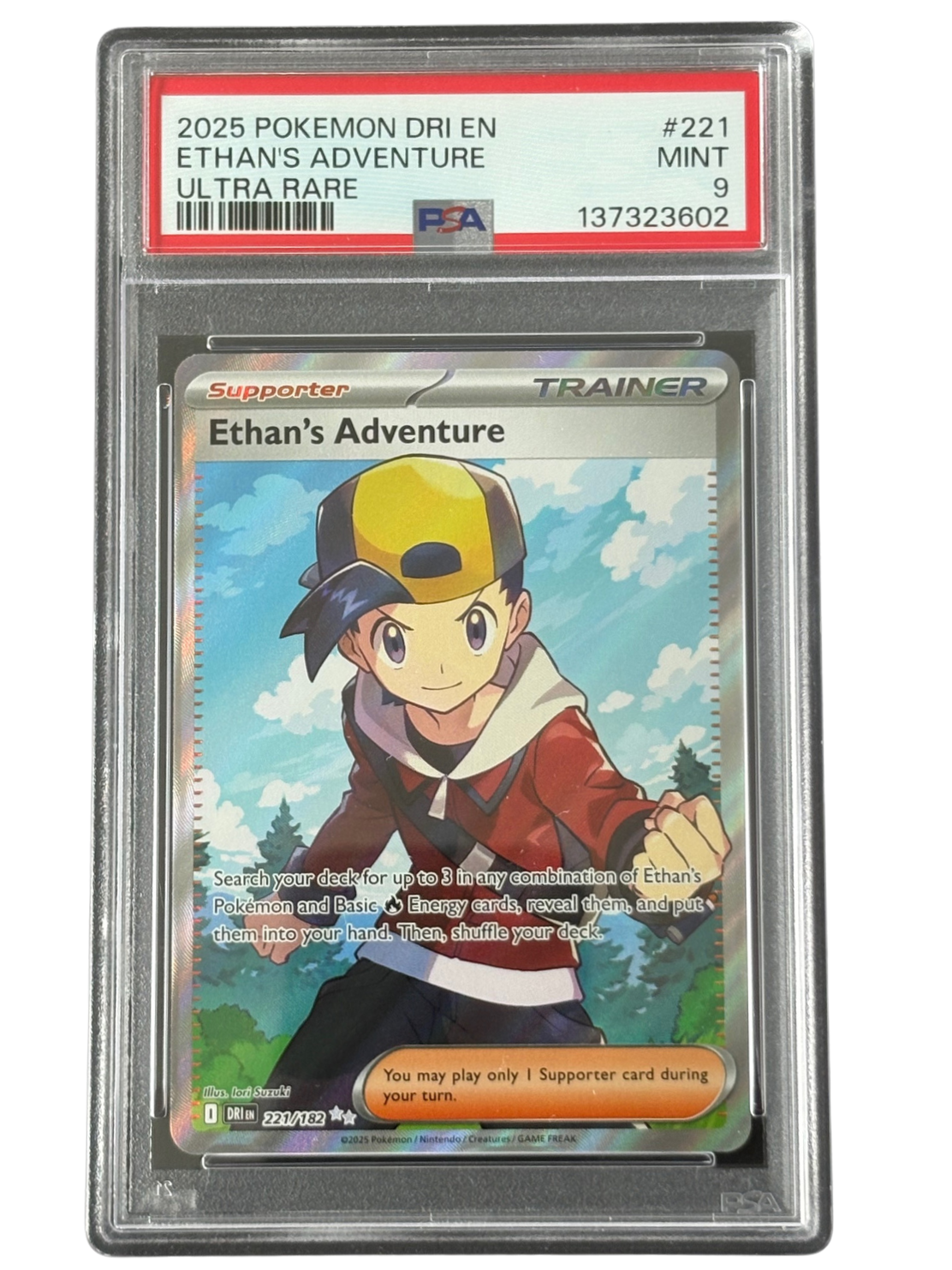Ethan's Adventure 221/182 Destined Rivals (2025) PSA 9 Mint