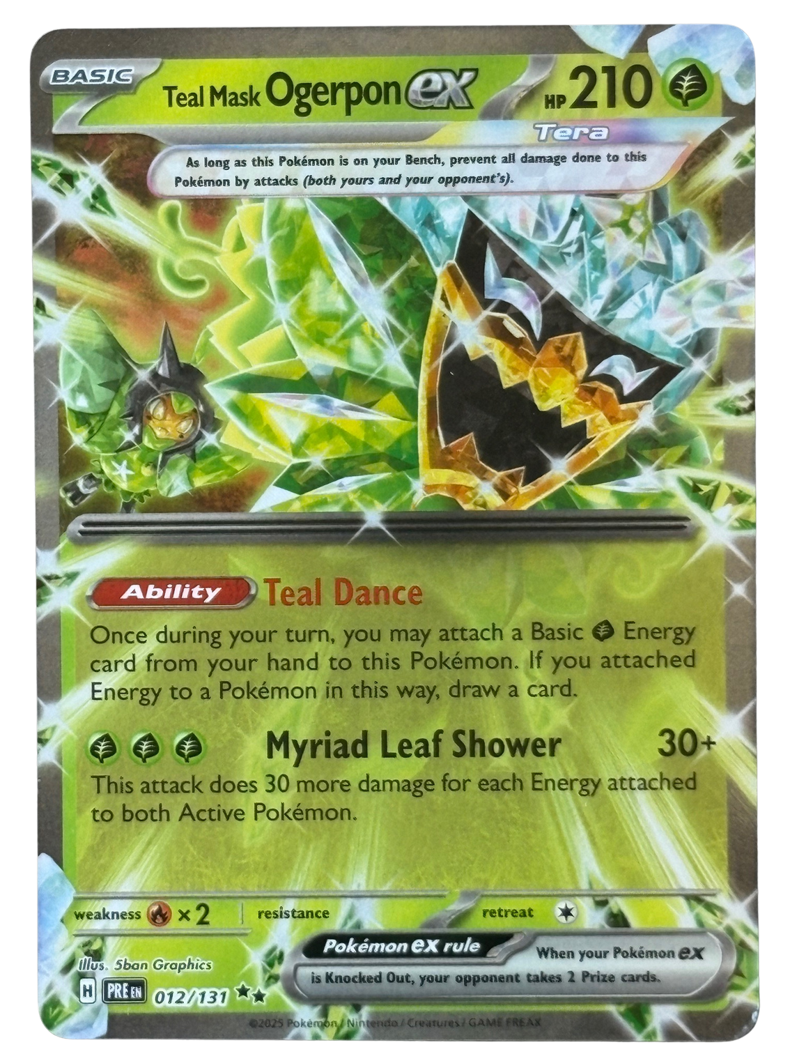 Teal Mask Ogerpon ex 012/131 Prismatic Evolutions (2025) [Near Mint]