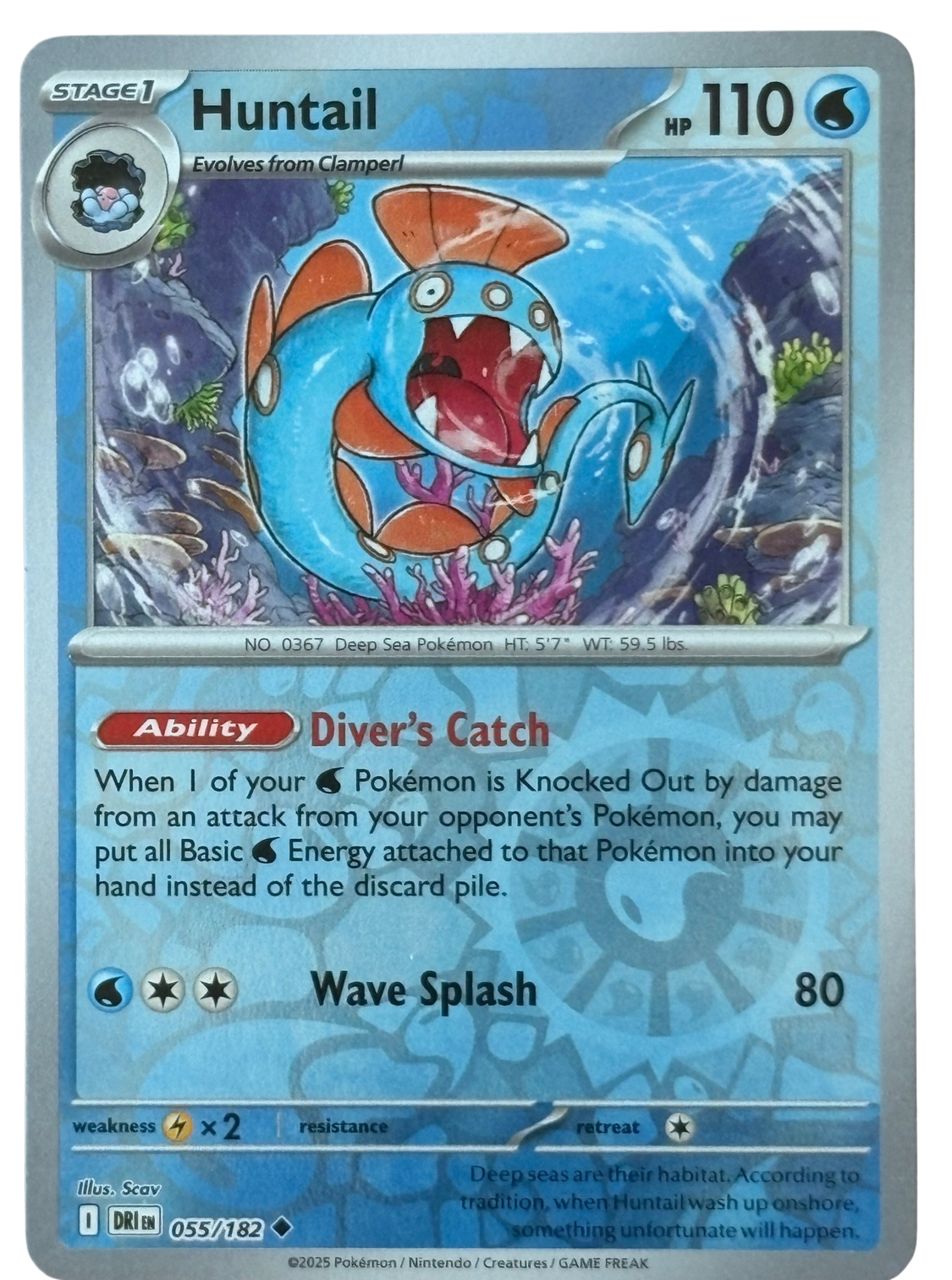 Huntail 055/182 Destined Rivals (2025) [Near Mint]