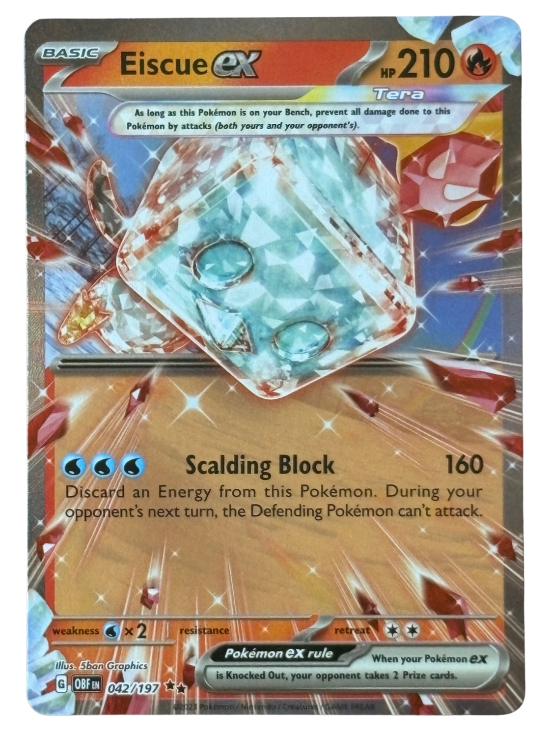 Eiscue ex 042/197 Obsidian Flames (2023) [Near Mint]