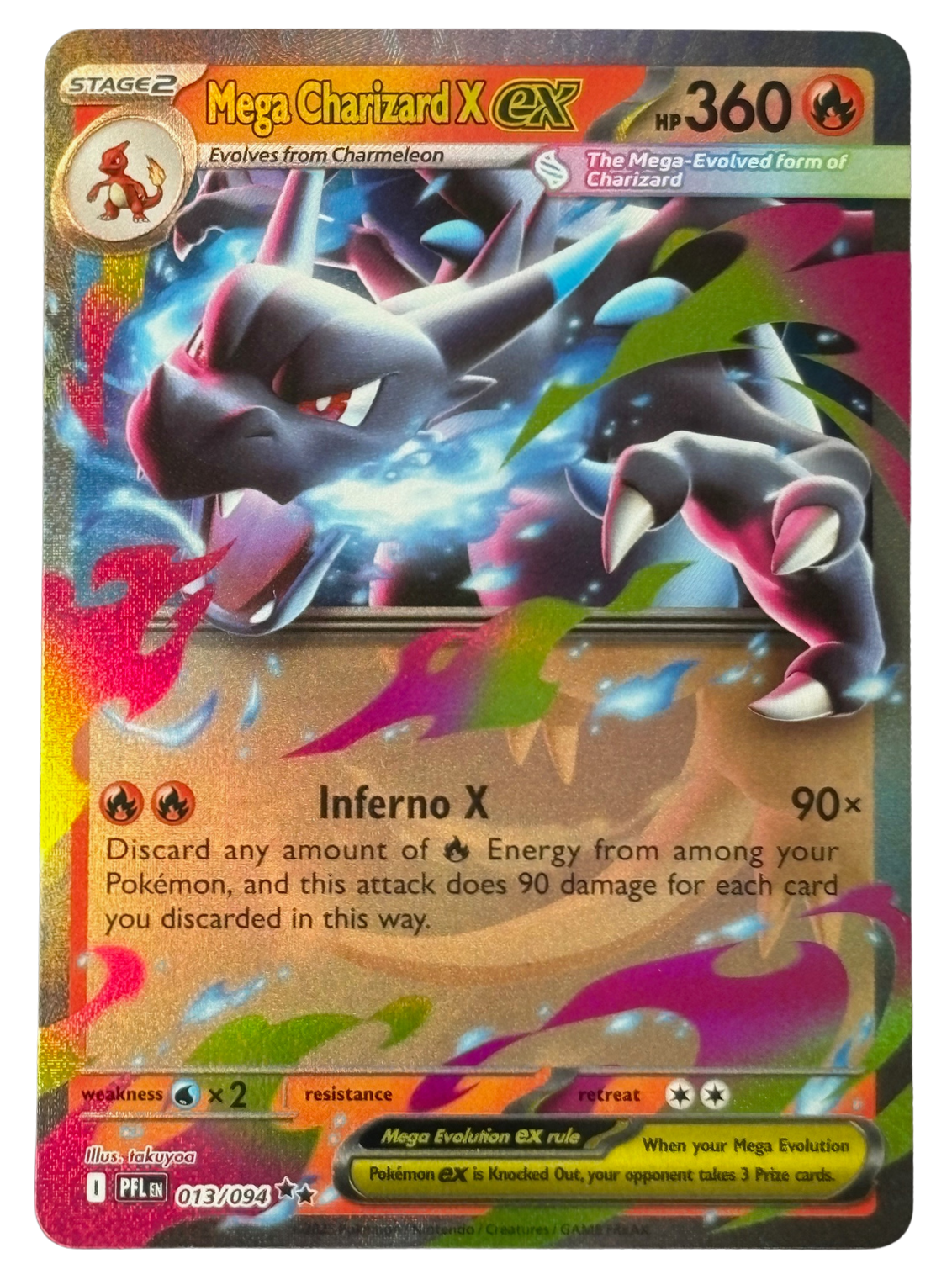 Mega Charizard X ex 013/094 Prismatic Evolutions (2025) [Near Mint]