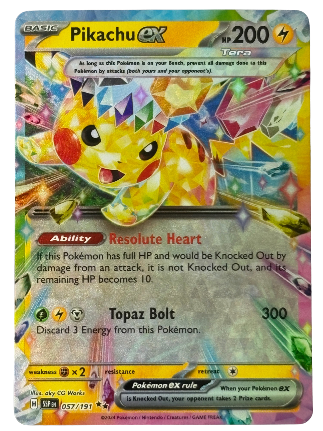 Pikachu ex 057/191 Stellar Crown (2024) [Near Mint]