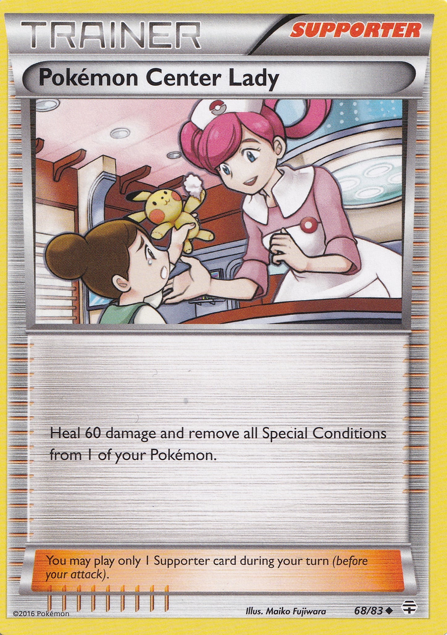 Pokémon Center Lady 068/083 ENG 2016 (NM)